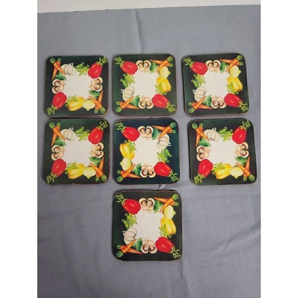 Heart Essentials Vegetable Coasters #A21